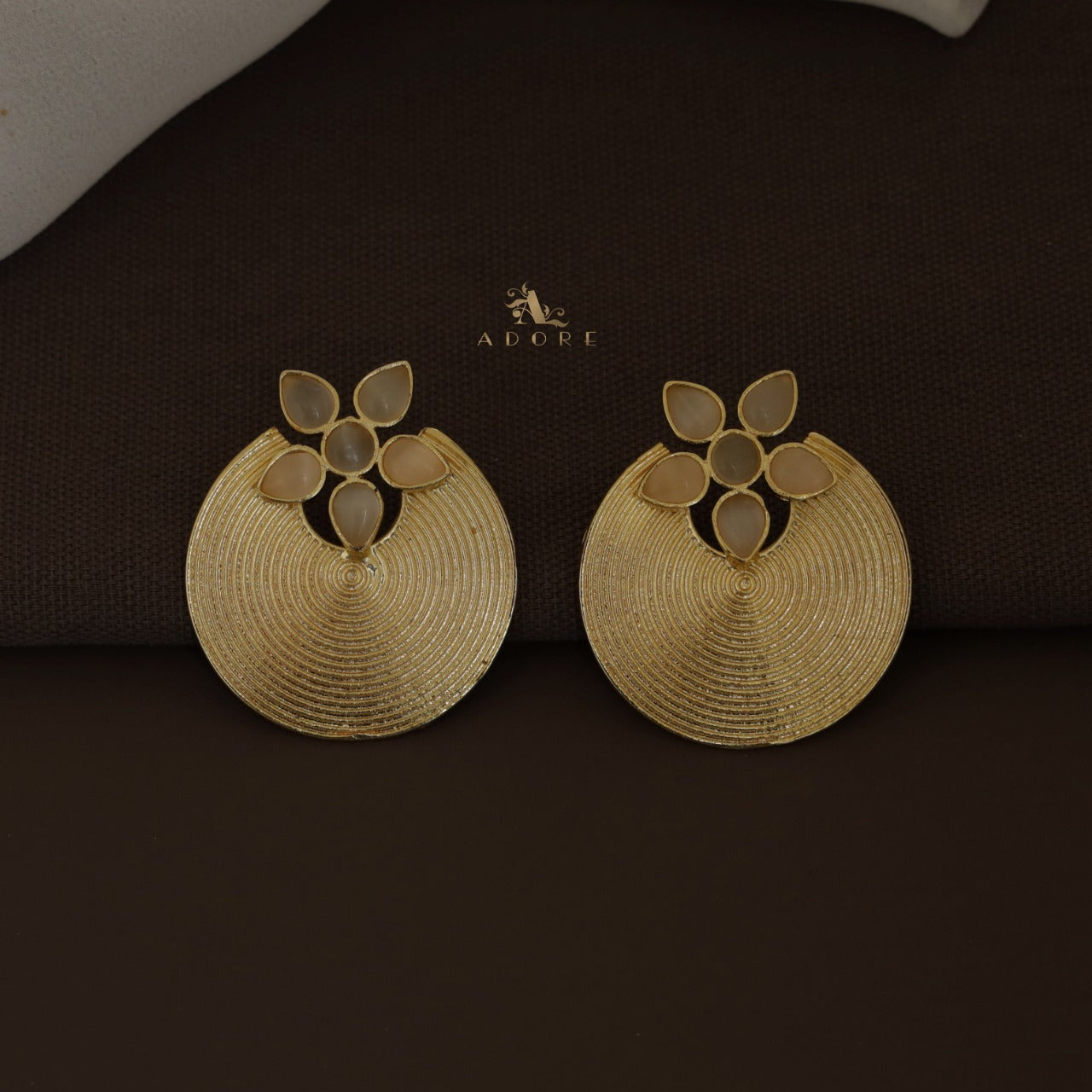 Anya Golden Hoop Floral Earring