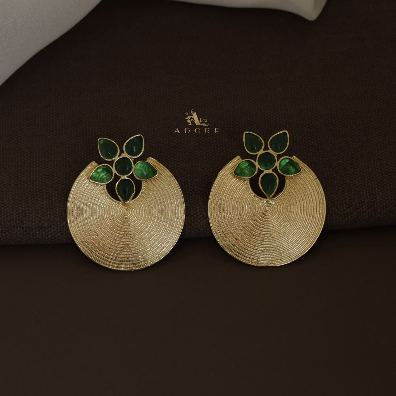 Anya Golden Hoop Floral Earring