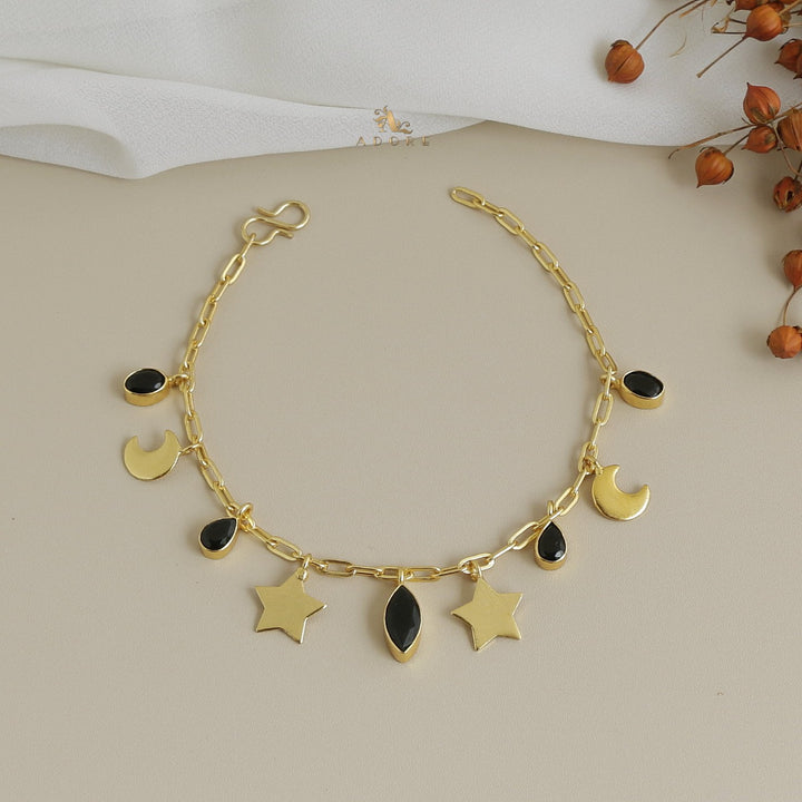 Herah Golden Moon & Star Bracelet