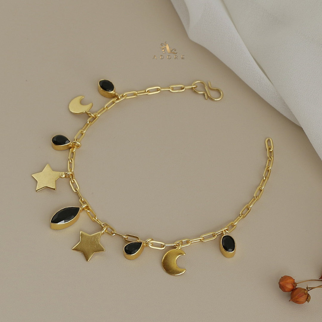 Herah Golden Moon & Star Bracelet