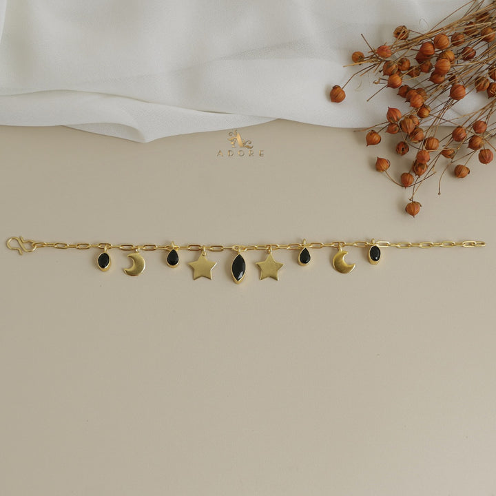 Herah Golden Moon & Star Bracelet