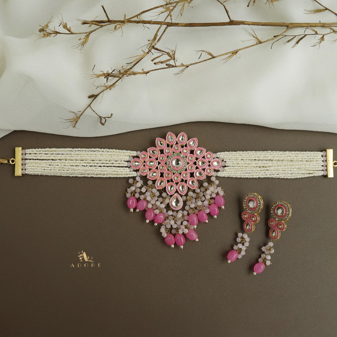 Dhamayika Kundan Choker With Earring