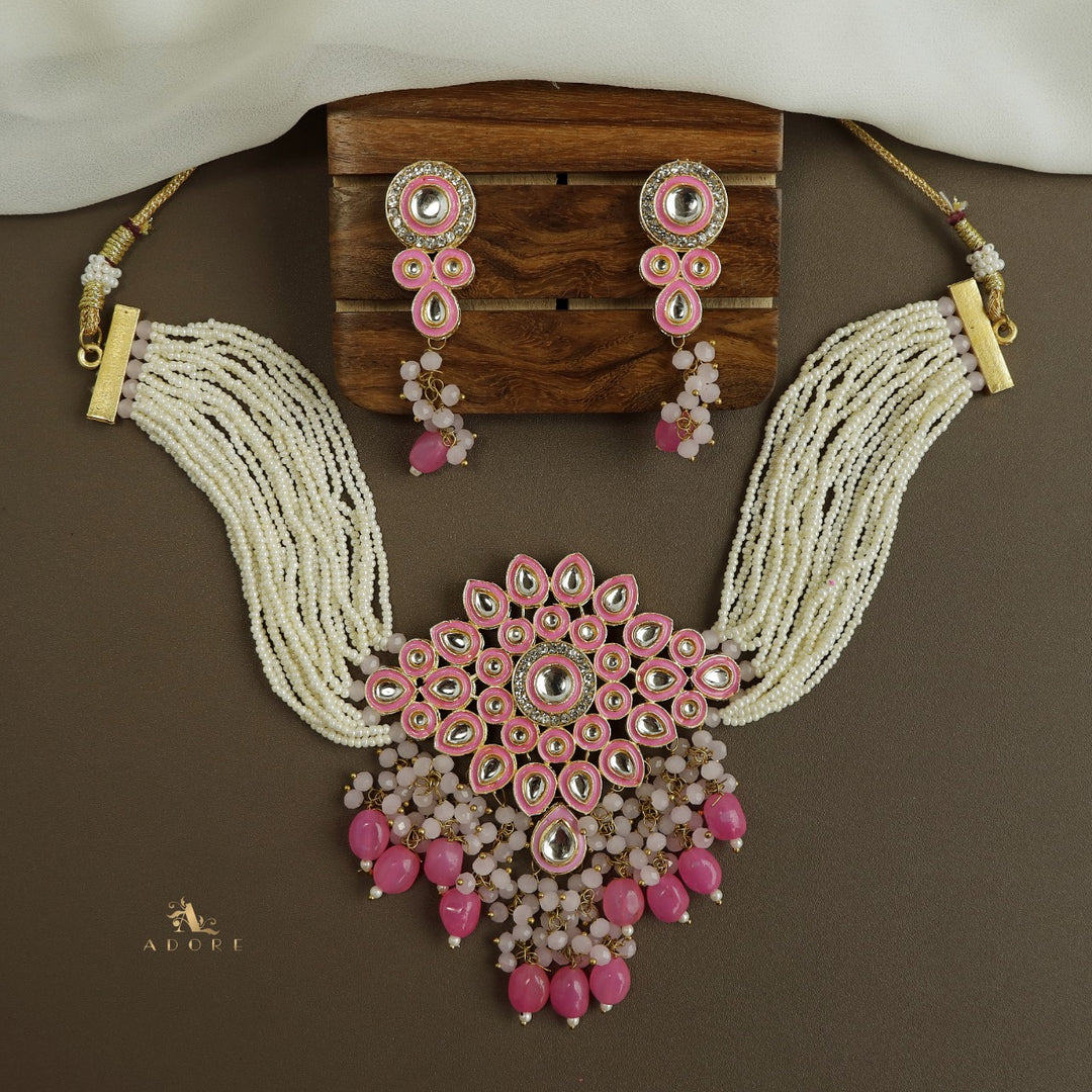 Dhamayika Kundan Choker With Earring