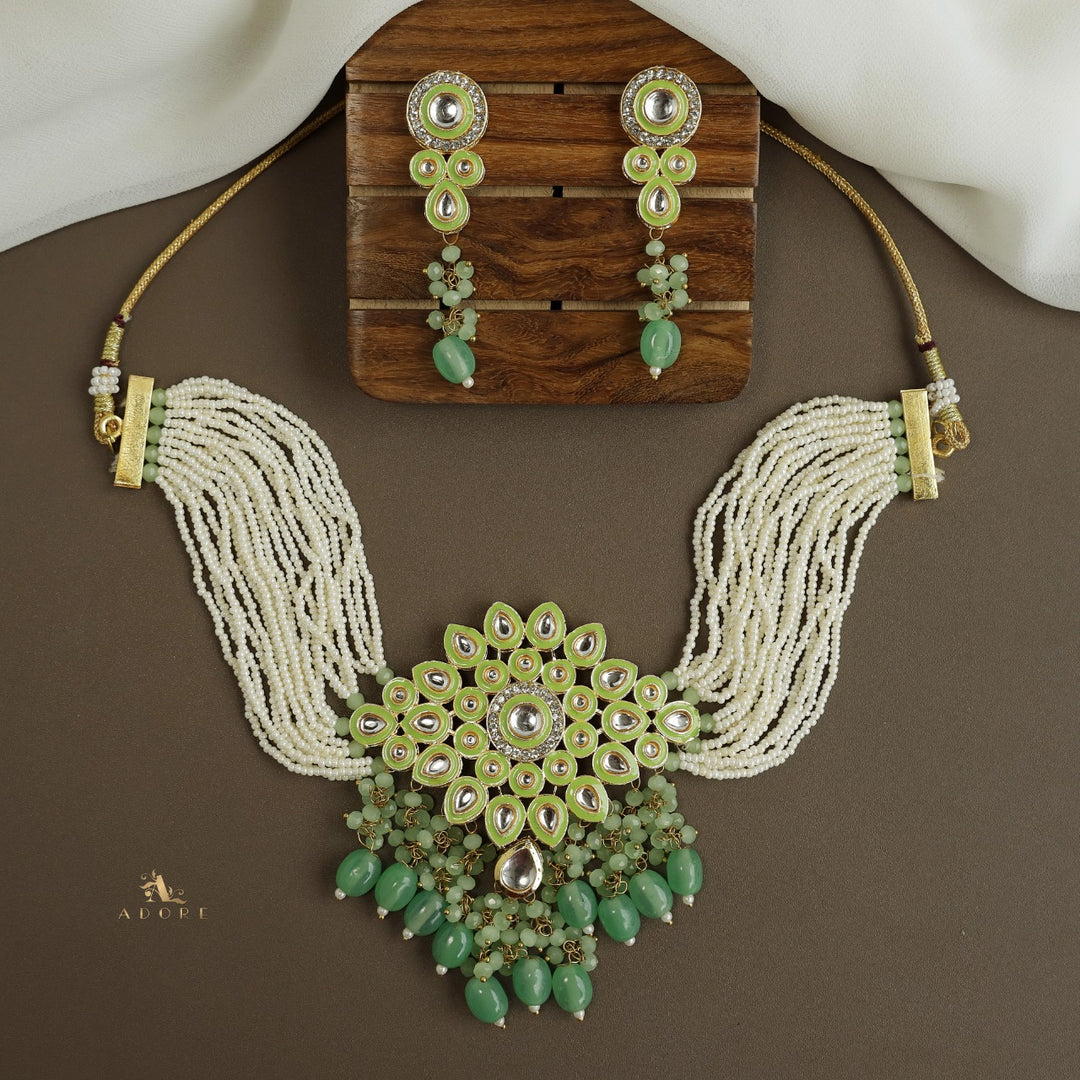Dhamayika Kundan Choker With Earring
