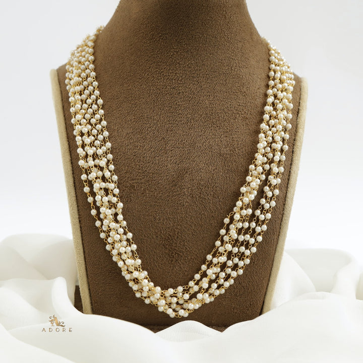 Carly Pearl 8 Layer Neckpiece