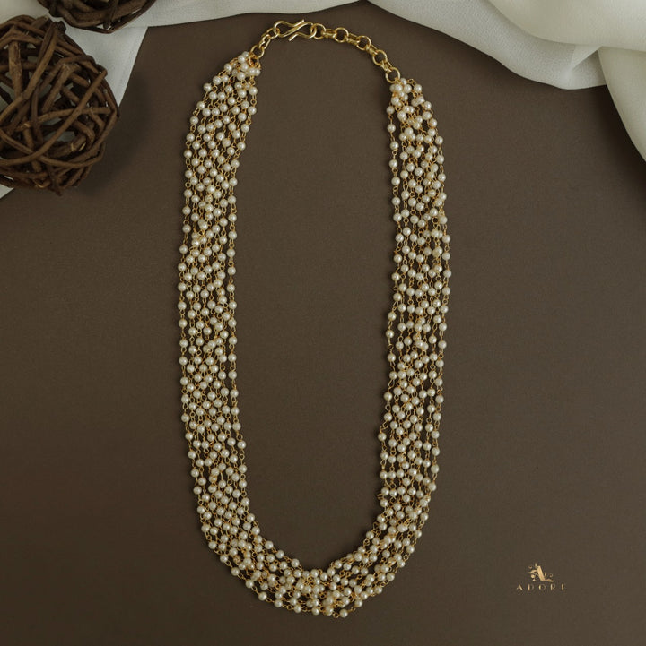 Carly Pearl 8 Layer Neckpiece