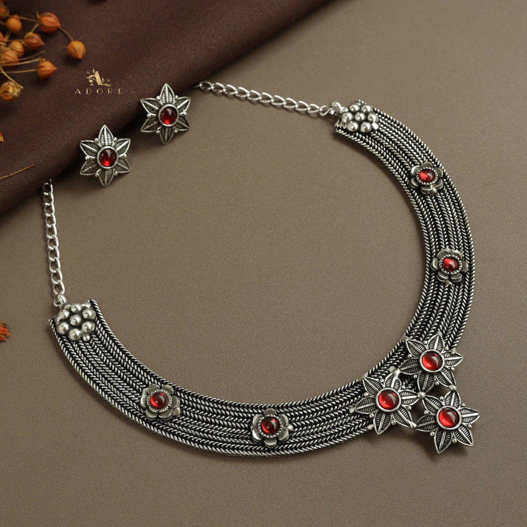 Nakshathra Neckpiece With Earring