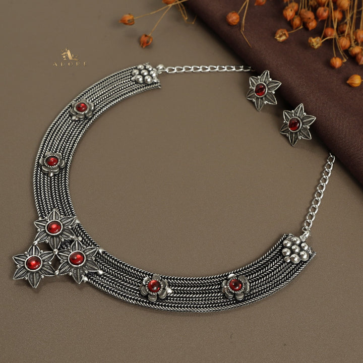 Nakshathra Neckpiece With Earring