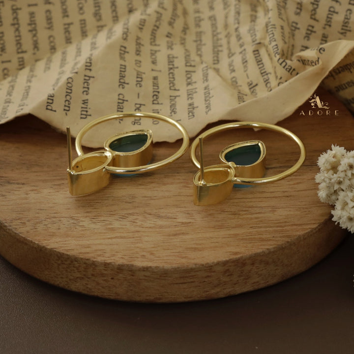 Polvia Golden Circle MOP Earring