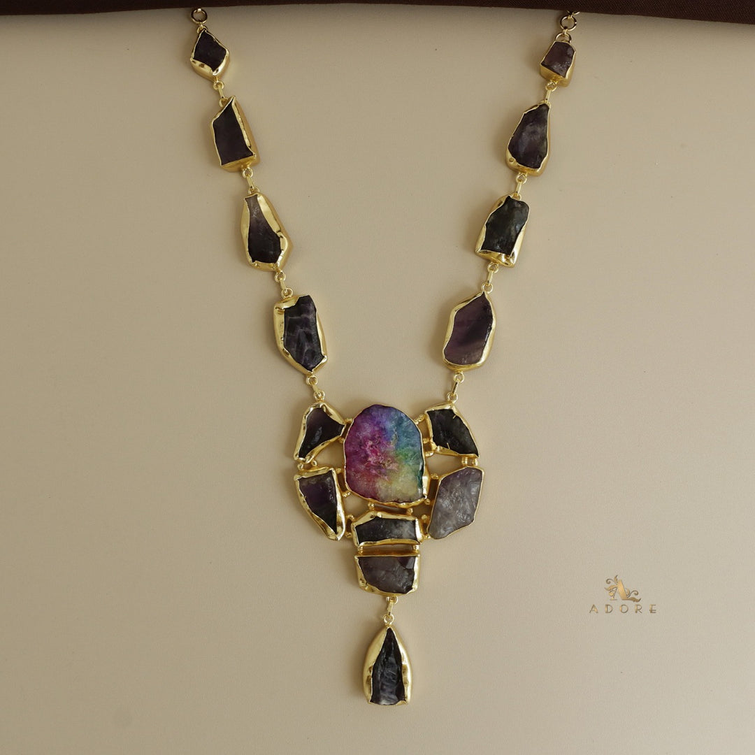 Jovika Raw Stone + Agate Neckpiece