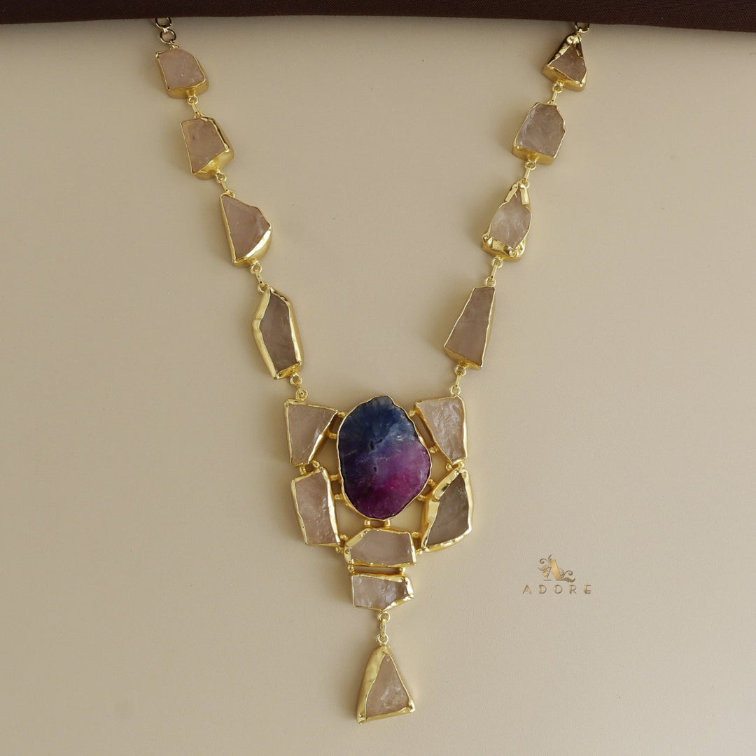 Jovika Raw Stone + Agate Neckpiece