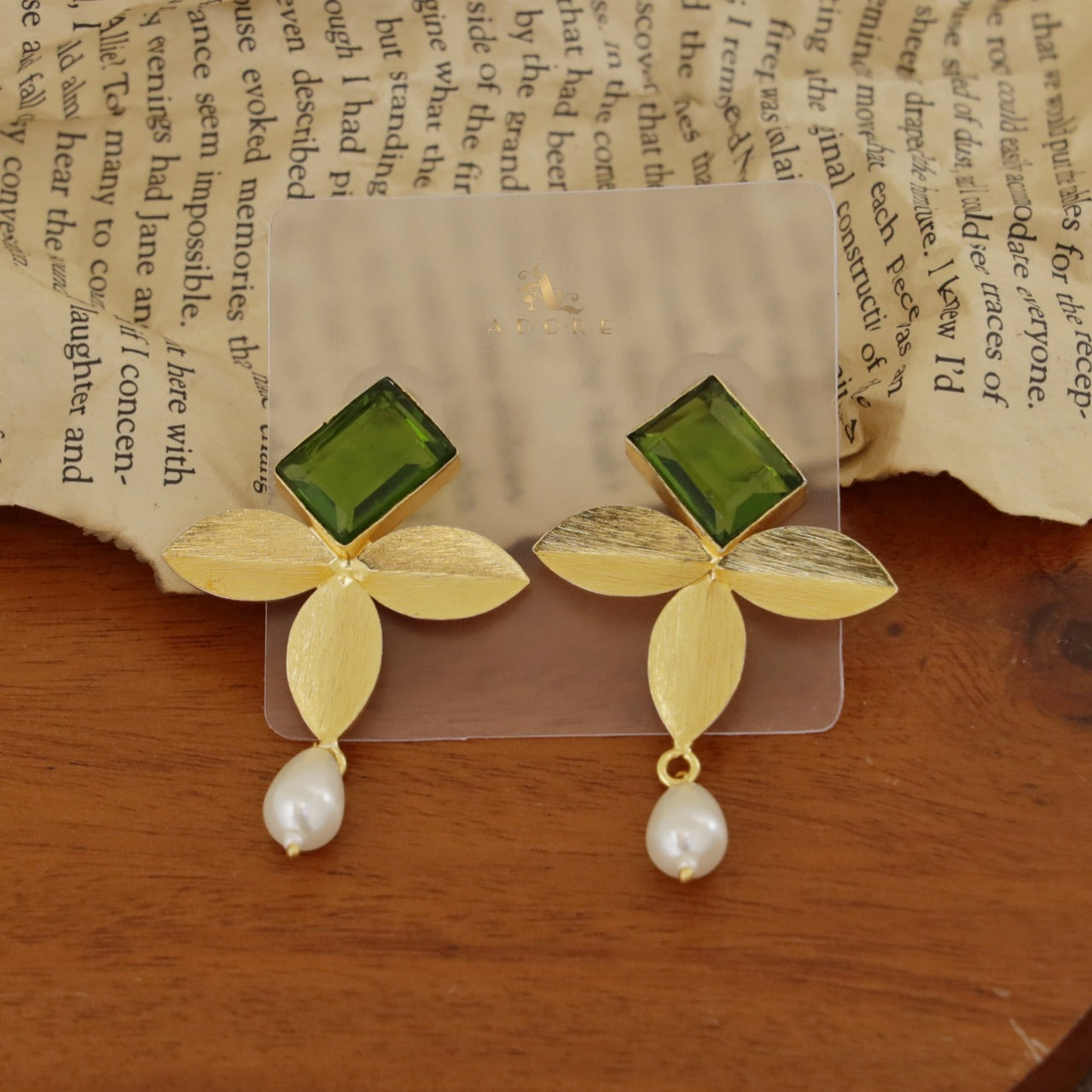 Shriya 3 Fold Leafy Earring – Adore By Priyanka
