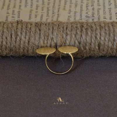 Golden Dual Equi Circle Ring