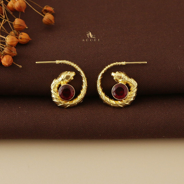 Golden Lizard Earring