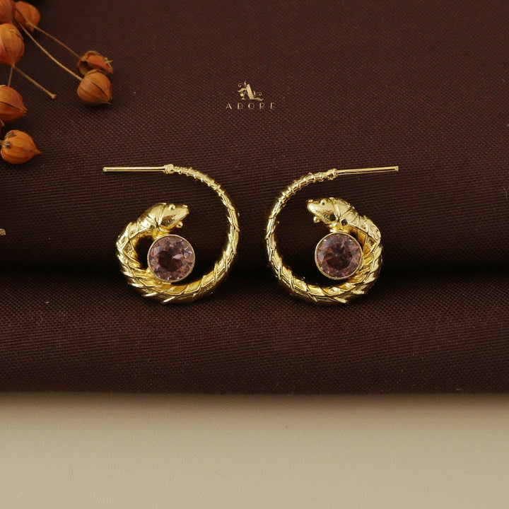 Golden Lizard Earring