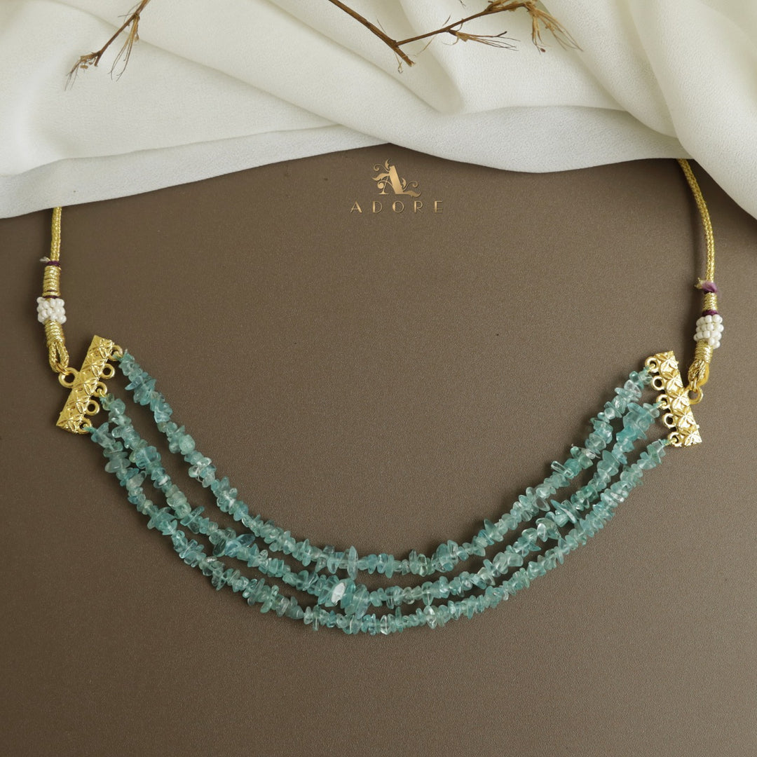 Lavendria 3 Layer Raw Stone Choker