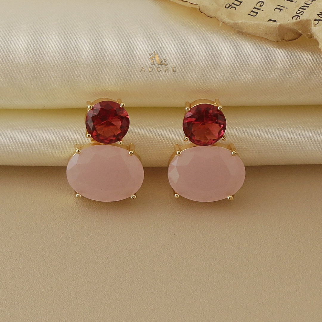 Priety Glossy Round & Oval Earring