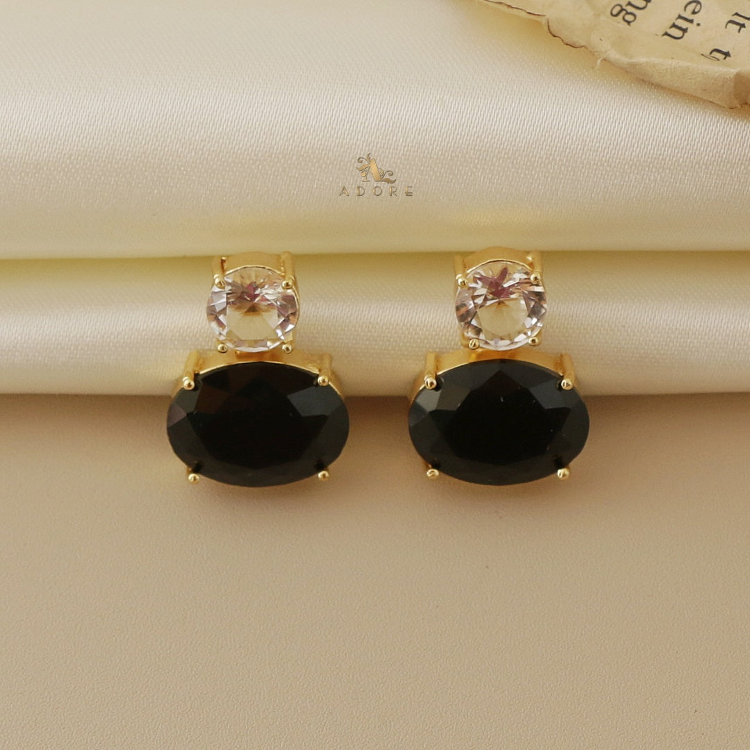 Priety Glossy Round & Oval Earring
