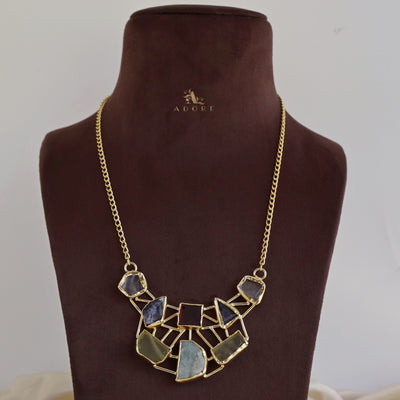 Multicolour Araiza Raw Stone Neckpiece