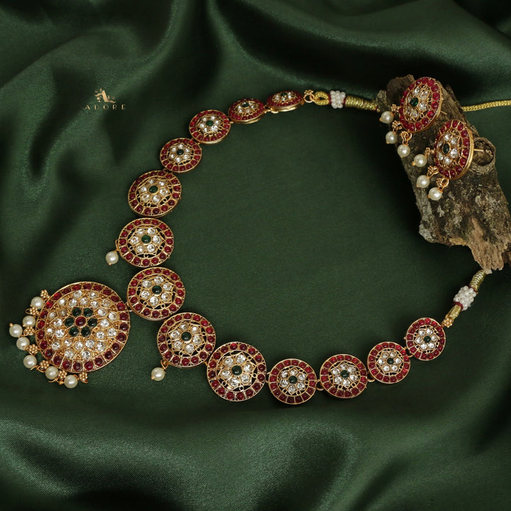 Dhakshina Neckpiece With Earring