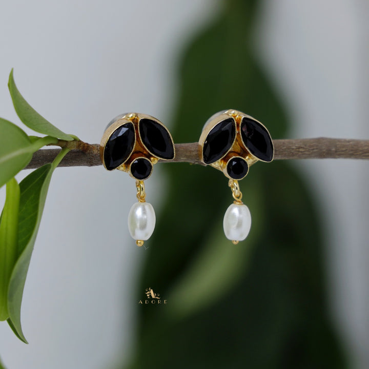 Ellipse Glossy Rylee Pearl Drop Earring