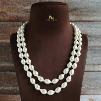 Raeha Shell Pearl 2 Layer Neckpiece