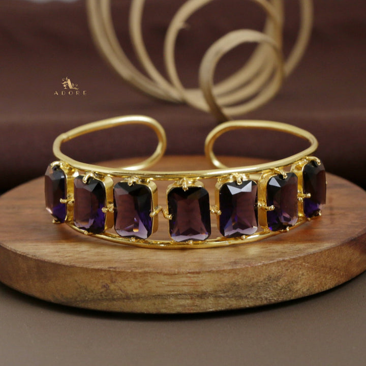 Adonai 7 Stone Rectangle Bangle