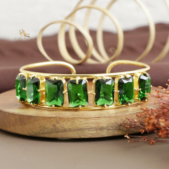 Adonai 7 Stone Rectangle Bangle