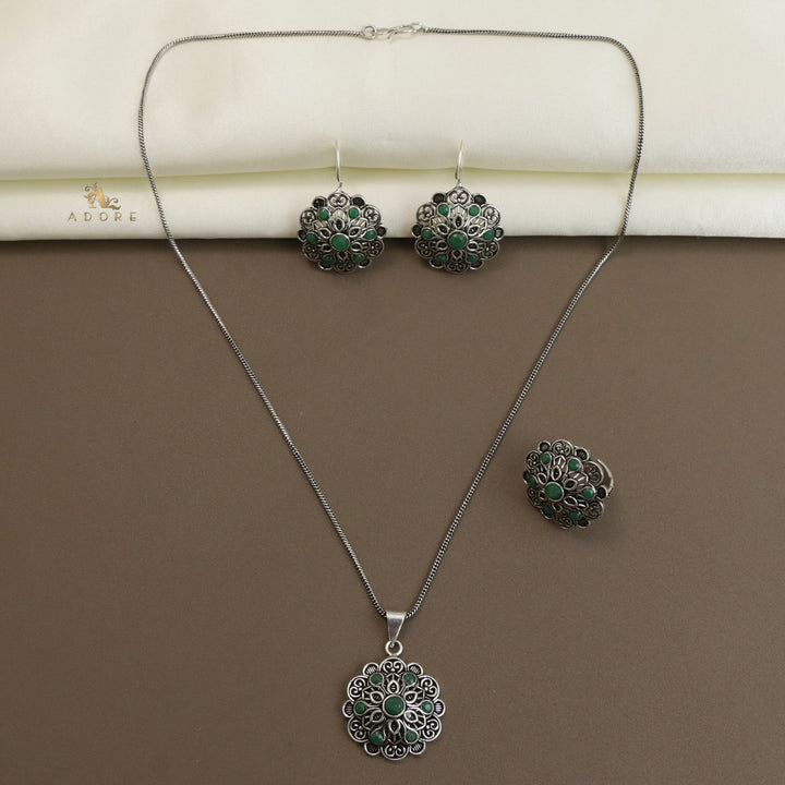 Sriga Neckpiece With Earring + Ring