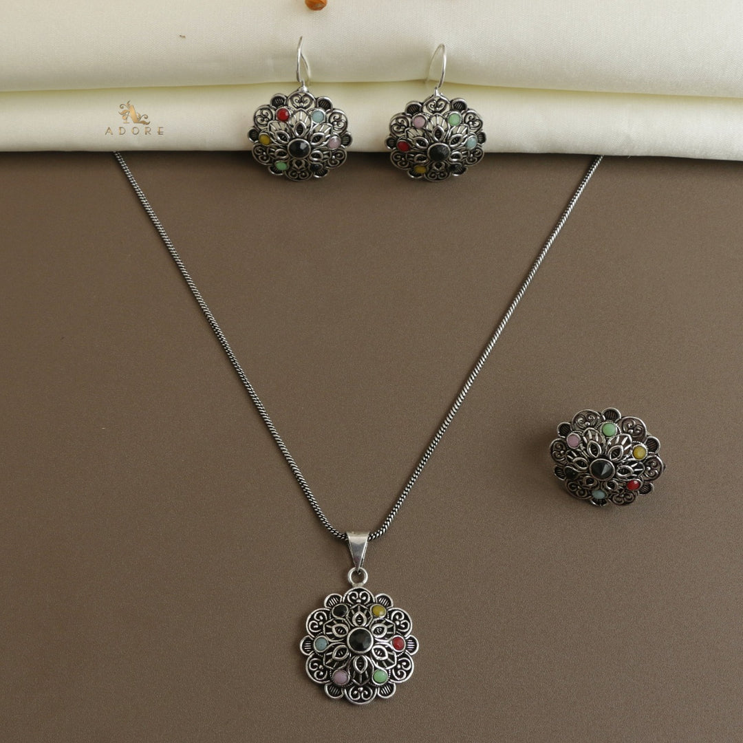 Sriga Neckpiece With Earring + Ring