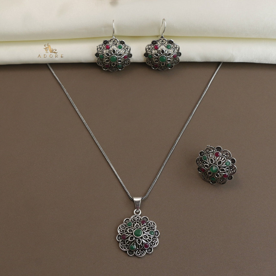 Sriga Neckpiece With Earring + Ring