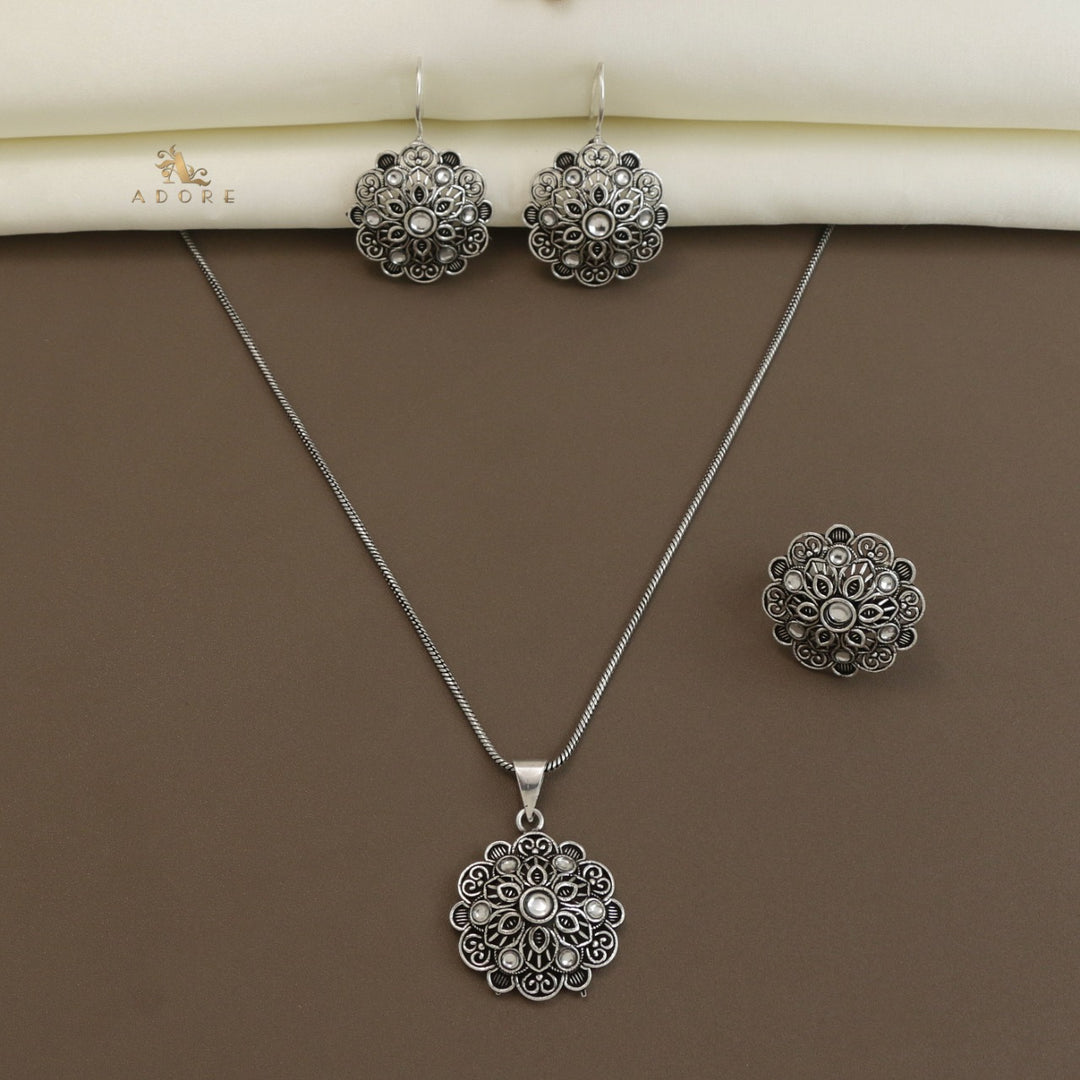 Sriga Neckpiece With Earring + Ring