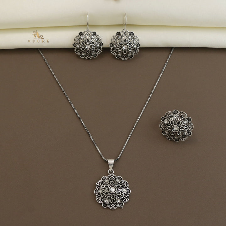 Sriga Neckpiece With Earring + Ring