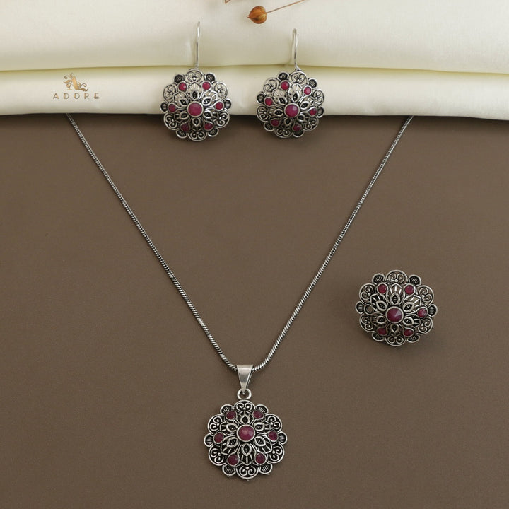 Sriga Neckpiece With Earring + Ring