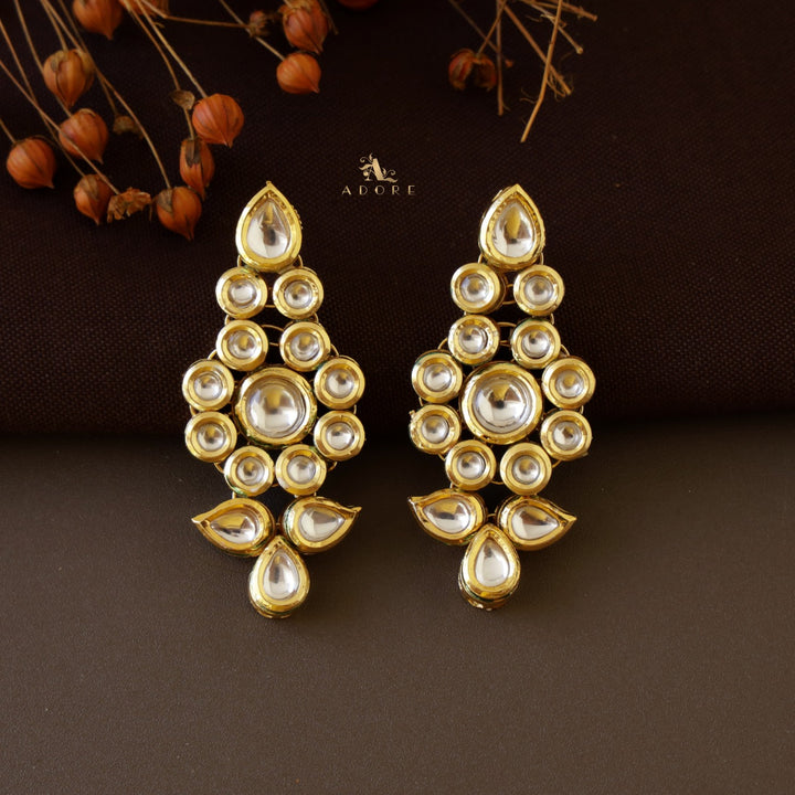 Nalandha  Kundan Neckpiece With Earring + Tikka