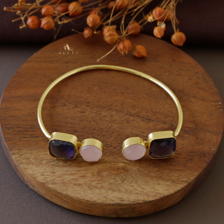 Glossy 4 Stone Raga Bangle