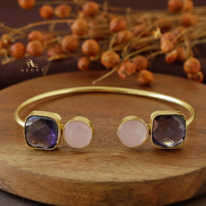 Glossy 4 Stone Raga Bangle