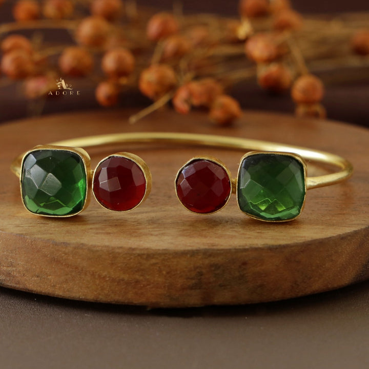 Glossy 4 Stone Raga Bangle