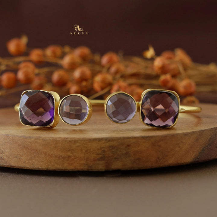 Glossy 4 Stone Raga Bangle