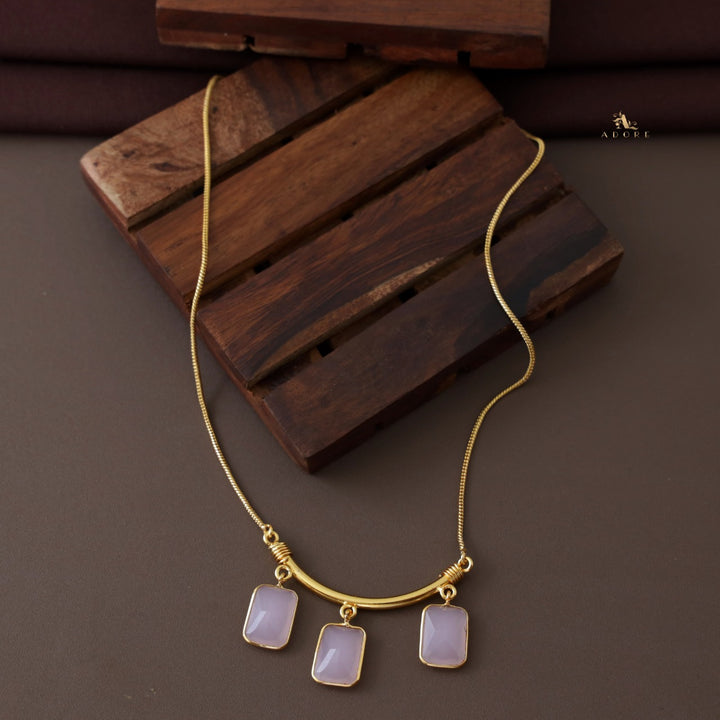 Amba 3 Glossy Rectangular Neckpiece