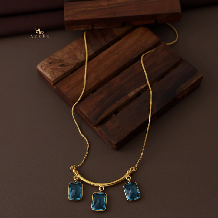 Amba 3 Glossy Rectangular Neckpiece
