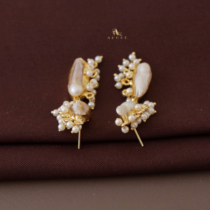 Pearly Baroque 2 Drop Earring