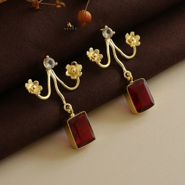 Floral Lamah Glossy Earring