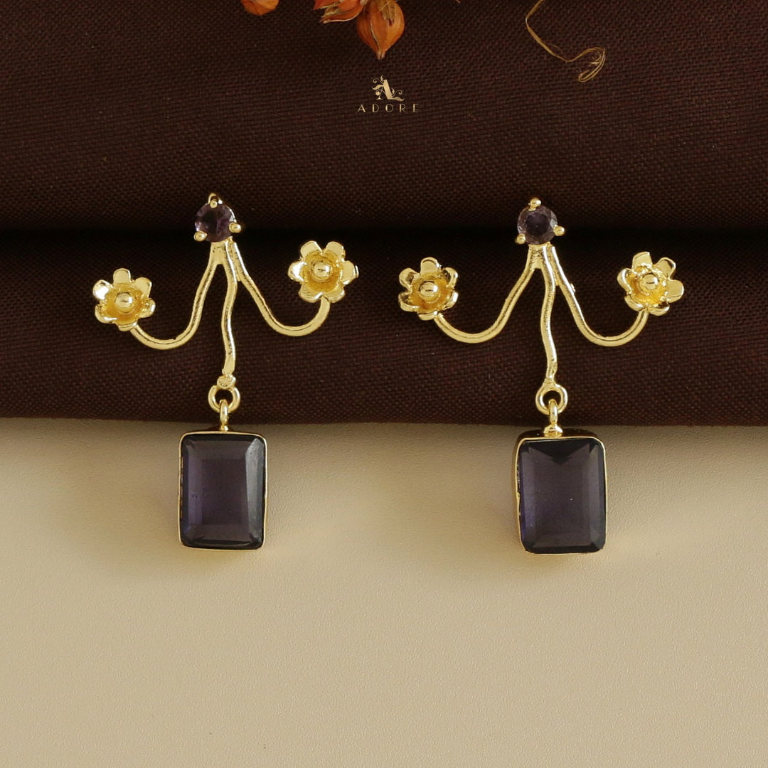 Floral Lamah Glossy Earring