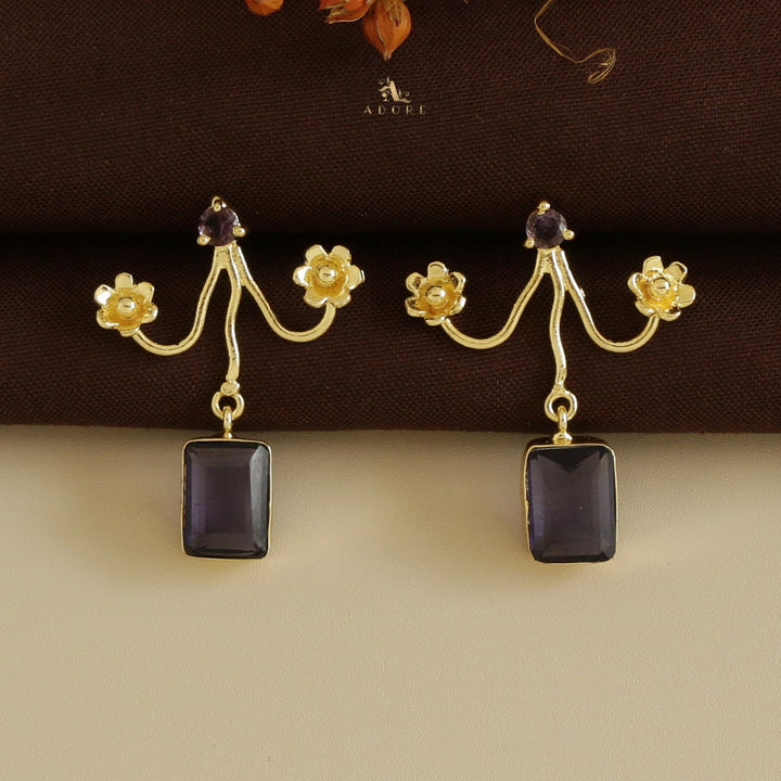 Floral Lamah Glossy Earring