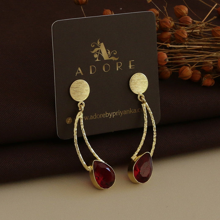 Textured Curvy Glossy Earring