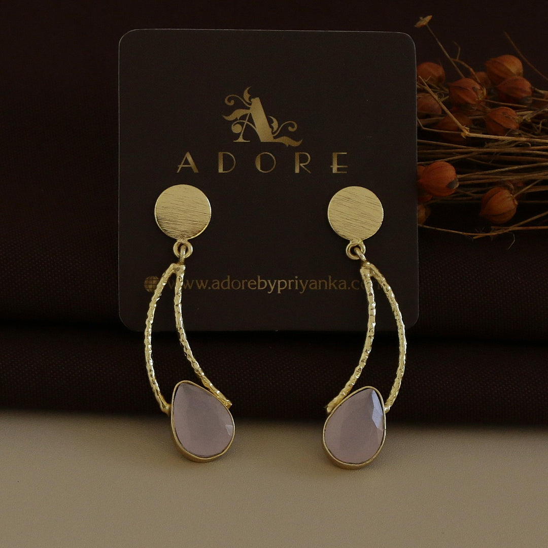 Textured Curvy Glossy Earring