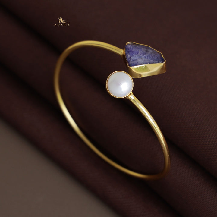 Libra Dyed Stone + Pearl Bangle