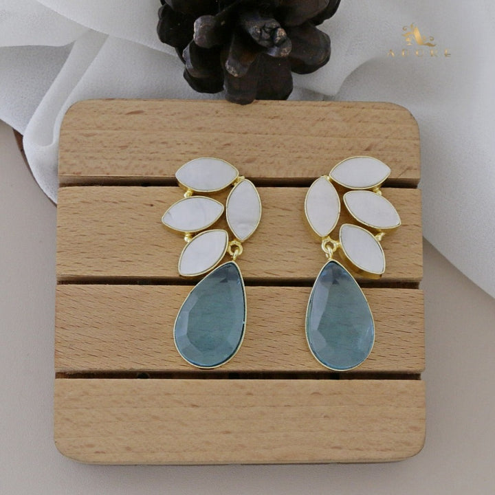 Glossy MOP Wings Earring