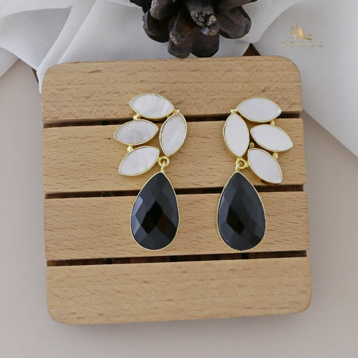 Glossy MOP Wings Earring